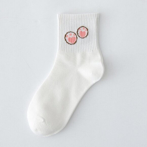 Pack of 2 Paw Printed Ankle Socks - Picture 1 of 2